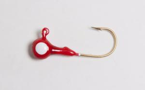Betts Spin Jighead, 1/16 oz, Red/White Eye, 10/Pack, 722-10-63
