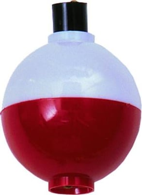 Billy Boy Bobbers Unweighted Plastic Floats - Round 1-1/4 Red/White Zip Bag 3Pc, MP4-3RW 042621183113