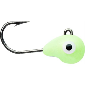 VMC Jigs 1/32 Ounce Tungsten Tubby Jig Head Pack of 2 Glow, TTJ132GL