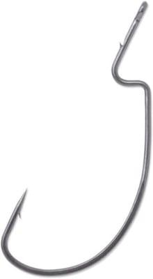 VMC XL Wide Gap Worm Hook, Black Nickel, #1/0, 6319BN#1/0PP