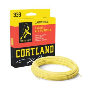 Cortland Line 333 Fly Line Floating Trout / All-Purpose 90 Ft WF7F Yellow, 351493