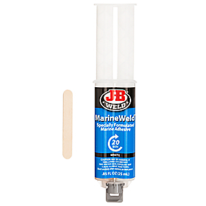J-B Weld MarineWeld White Epoxy Syringe 043425501721