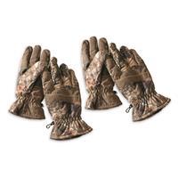 Hot Shot Men&amp;#039;s Camo Hunting Gloves, Waterproof, 2 Pack 04-206-2PM-SG