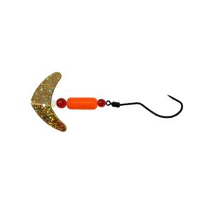 Mack's Lure Smile Blade Spin Drift Walleye Gold Sparkle/Orange, 63358 043557633581