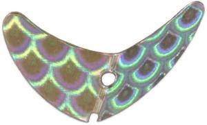 Mack's Lure Smile Blade, Silver Scale, 2.8in, 3 Pack, 65501