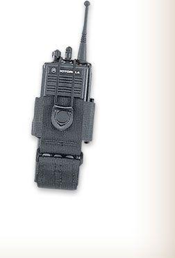 Uncle Mike's Laminated Radio Case, Fitted 1.5x3x4.75in, Swivel Belt Loop, Kodra Black 8880-3