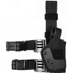 Uncle Mike's 99221 Dual Retention Tactical Holster Cordura Black Size 22, Right Hand