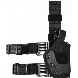 Uncle Mike's 99221 Dual Retention Tactical Holster Cordura Black Size 22, Right Hand 99221