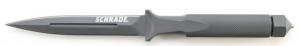Schrade Double Edge Boot Knife, 9 in, Spear Plain, Nylon Sheath, SCHF21 044356219518