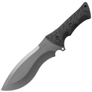 Schrade SCHF28 Fixed Blade Knife,7.94in,Black TPE Handle,Drop Point Re-Curve Plain w/Sheath SCHF28 SCHF28