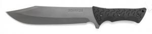 Schrade Leroy Full Tang Bowie Fixed Blade Knife, Black / Silver, Medium SCHF45 044356224796