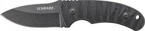 Schrade SCHF57 6.3in Steel Full Tang Fixed Blade Knife with 2.6in Drop Point Blade and G-10 Handle for Outdoor Survival, Camping and EDC SCHF57