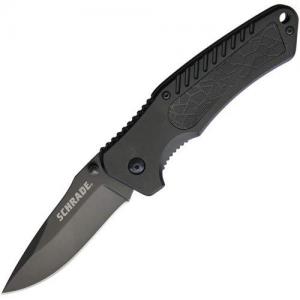 Schrade 206CPA Linerlock Stainless Blade Knife with Black Aluminum Handle 206CPA