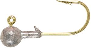 H&H Lure Company Round SW Jighead, 1/8 oz, 2/0 Hook, Unpainted, 10/Pack, R1810-08
