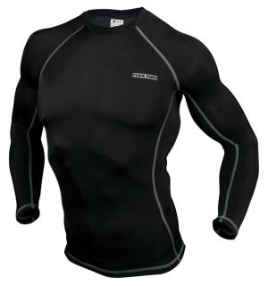 MCR Safety FlexTuff Thermal Long Sleeve Shirt, Stretch, Flat Sewn Seams, Black, 3X, LFTU707X3 LFTU707X3