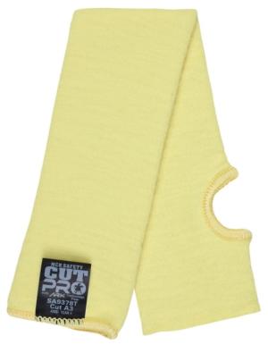 MCR Safety Cut Pro 7 Gauge ARX Aramid Fibers Cut Resistant Sleeve with Thumb Slot, 18in x 3.5in, Yellow, One Size, SA9378T SA9378T