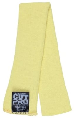 MCR Safety Cut Pro 7 Gauge ARX Aramid Fibers Cut Resistant Sleeve, Competitive Value Grade, Yellow, One Size, SA9378E SA9378E