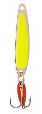 Swedish Pimple Jigging Lure, 1 oz, 3-1/4 in, Yellow/Nickel, SP8FYN