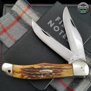 Vintage KA-BAR 1184 Stag Folding Hunter