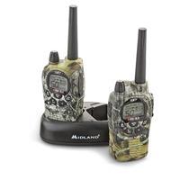 Midland Multi-Channel 36-Mile 2-Way GMRS Radios with NOAA Weather Alerts, Camo, Set of Two 046014510500