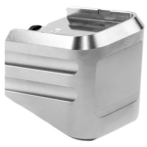 Cross Armory CRG+0MEG17SV Magazine Extension Fits Glock 17/22/31 Gen 1-5 Silver Aluminum 