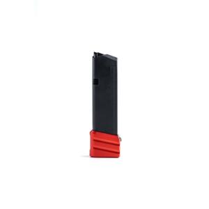 Cross Armory Weighted Base Plate +0 Magazine Extension, Glock Gen 1-5 19/23/32, Red, crG+0ME-g19rd crG+0MEg19rd