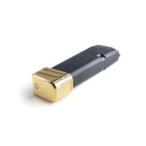 Cross Armory Magazine Extension +5 for Glock 19/23/32 Gen 1-5, Gold, Small, crG+5ME-g19gd-5RD crG+5MEg19gd