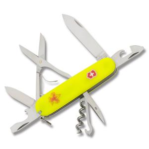 Victorinox Swiss Army BSA Climber 3.625" with Stay Glow Composition Handle and Stainless Steel Blades and Tools Model 54389