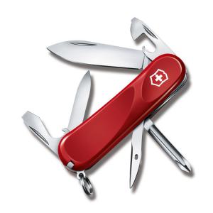 Victorinox Swiss Army Evolution 11 3.375" with Red Composition Handle and Stainless Steel Blades and Tools Model 04408 046928044085