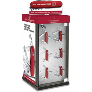 Swiss Army 953142 Rotating Display with Storage with (20) 4mm Magnets, (20) 7mm Magnets