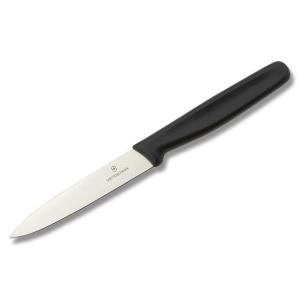 Victorinox Cutlery 4" Utility Paring Knife with Black Nylon Handle and Stainless Steel Blade Model 47501 046928475018