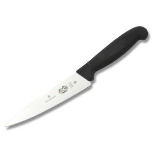 Victorinox Cutlery 6" Chef's Knife with Black Fibrox Handle and Stainless Steel Blade Model 47570