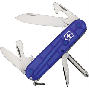 Swiss Army Knives 53112 Tinker Translucent Folding Pocket Knife with Translucent Sapphire Handle