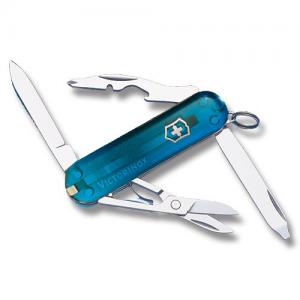 Victorinox Swiss Army Manager 2.313" with Translucent Sapphire Composition Handle and Stainless Steel Blades and Tools Model 53232