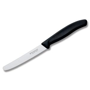 Victorinox Swiss Classic 4.375" Tomato and Sausage Knife with Black Synthetic Handle and Stainless Steel Blade Model 6.7833US1 046928542956
