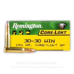 30-30 - 150 Grain SP - Remington Core-Lokt - 200 Rounds 047700054018