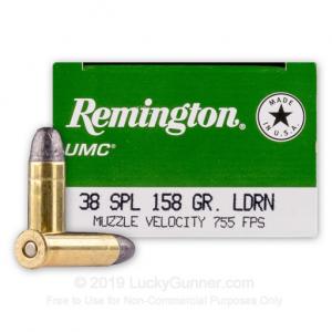 38 Special - 158 Grain LRN - Remington UMC - 500 Rounds L38S5