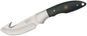 Remington Sportsman 8in Skinner, Tan/Black Molded Handle w/Sheath, 15675