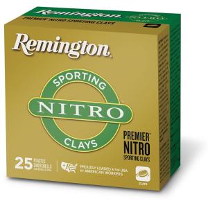 Remington Premier Nitro Sporting Clays 12 Gauge 7/8 oz 2 3/4 inch Shotgun Ammo #7.5 25 Rounds R20156 
