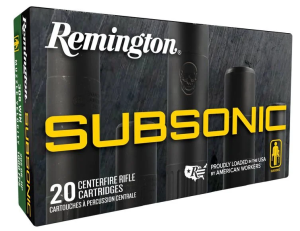 SUBSONIC 308 WINCHESTER BONDED HOLLOW POINT RIFLE AMMO 