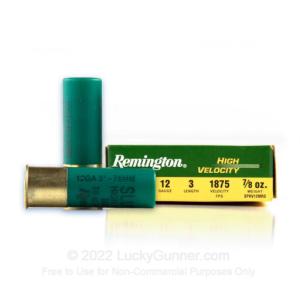 12 ga - 3" 7/8 oz. High Velocity Rifled Slug - Remington Slugger - 250 Rounds SPHV12MRS