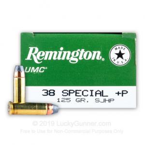 38 Special - + P 125 Grain SJHP - Remington UMC - 500 Rounds L38S2