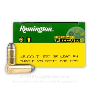 45 Long Colt - 250 Grain LRN - Remington Performance Wheel Gun - 500 Rounds RPW45C