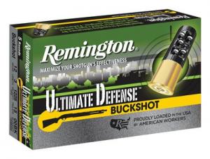 Remington Ultimate Defense Buckshot Ammunition 12 Gauge 3-Inch Reduced Recoil 00 Buckshot 15 Pellets 20633