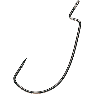 Eagle Claw TK120-3/0 Trokar Magworm Hook Platinum Black, Size 3/0 (Per 6) TK120-3/0
