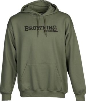 BROWNING HOODIE BRANDED BUCK MARK GREEN LARGE 