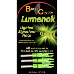 GWS Lighted S Nocks 3 pk., Green, 33000 049559330008