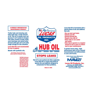 Hub Oil-LUC-HUBOIL 049807100933