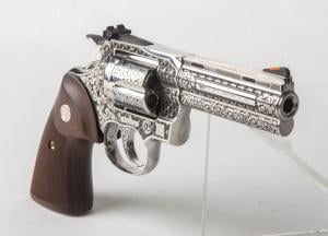 Colt Firearms Python Special Edition Engraved Stainless .357 Mag / .38 SPL 4.25&quot; Barrel 6-Rounds 050806000773