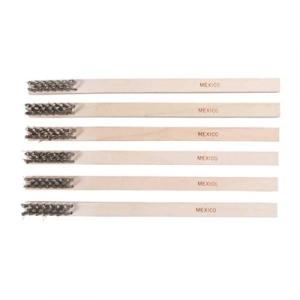 Heavy-Duty Straight Wire Gunsmith Brushes - Gunsmith Heavy Duty Brush, Ss Wire, Straight, 6 Pack 